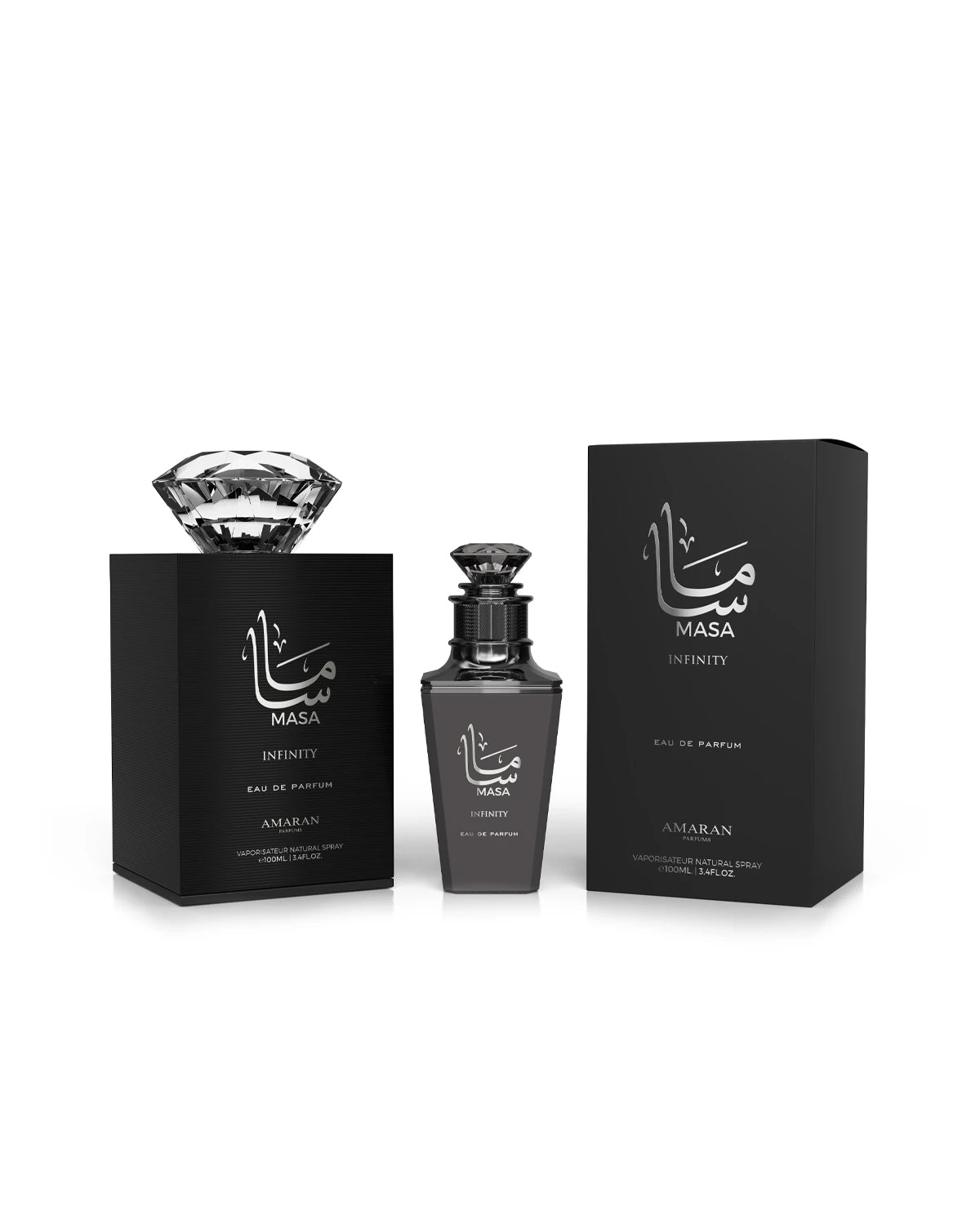 Amaran Masa Infinity Eau de Parfum for woman and men. A unisex perfume made in Dubai, UAE