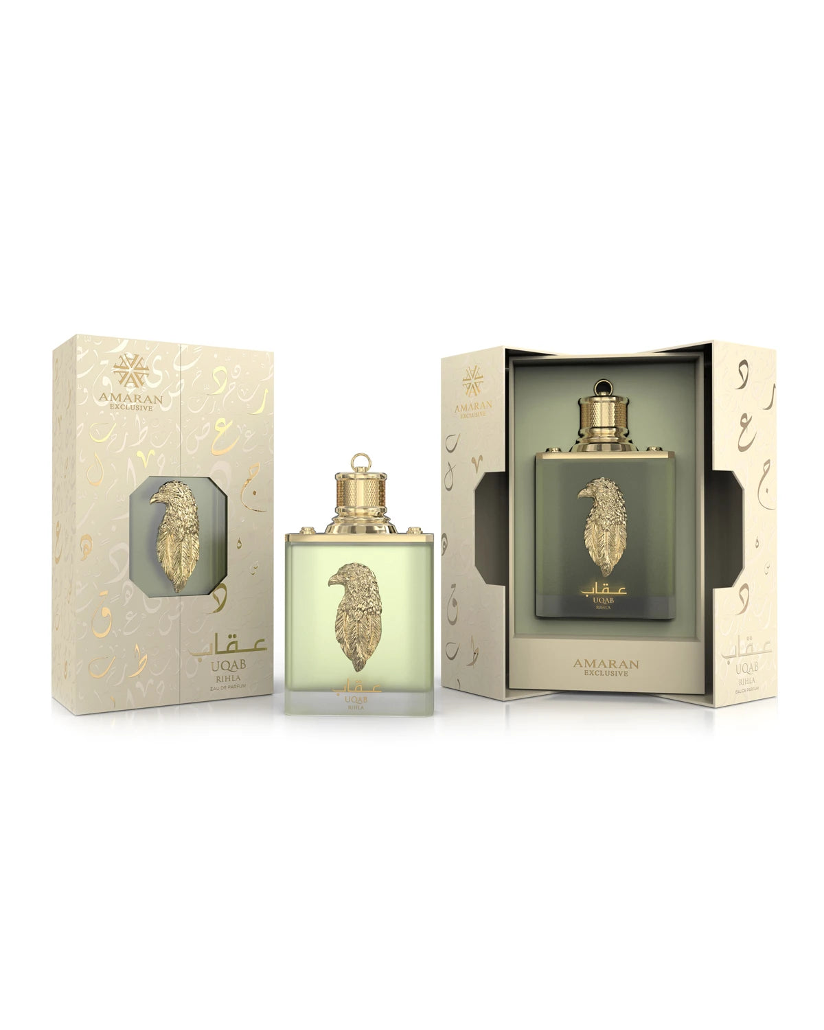 Amaran Uqab Rihla Eau de Parfum for woman and men. A unisex perfume made in Dubai, UAE