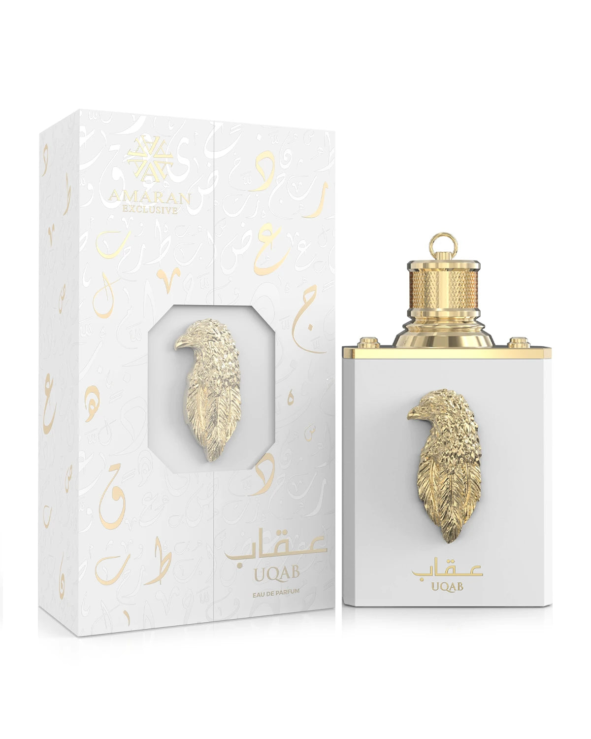 Amaran Uqab Eau de Parfum for woman and men. A unisex perfume made in Dubai, UAE