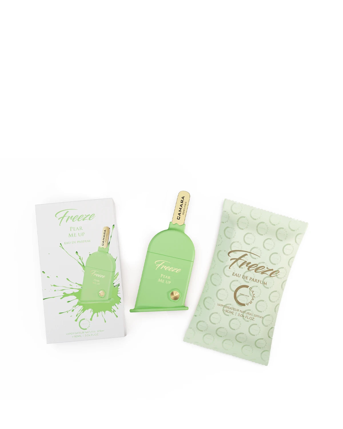 Camara Freeze Pear Me Up Eau de Parfum for women and men. A unisex perfume made in Dubai, UAE