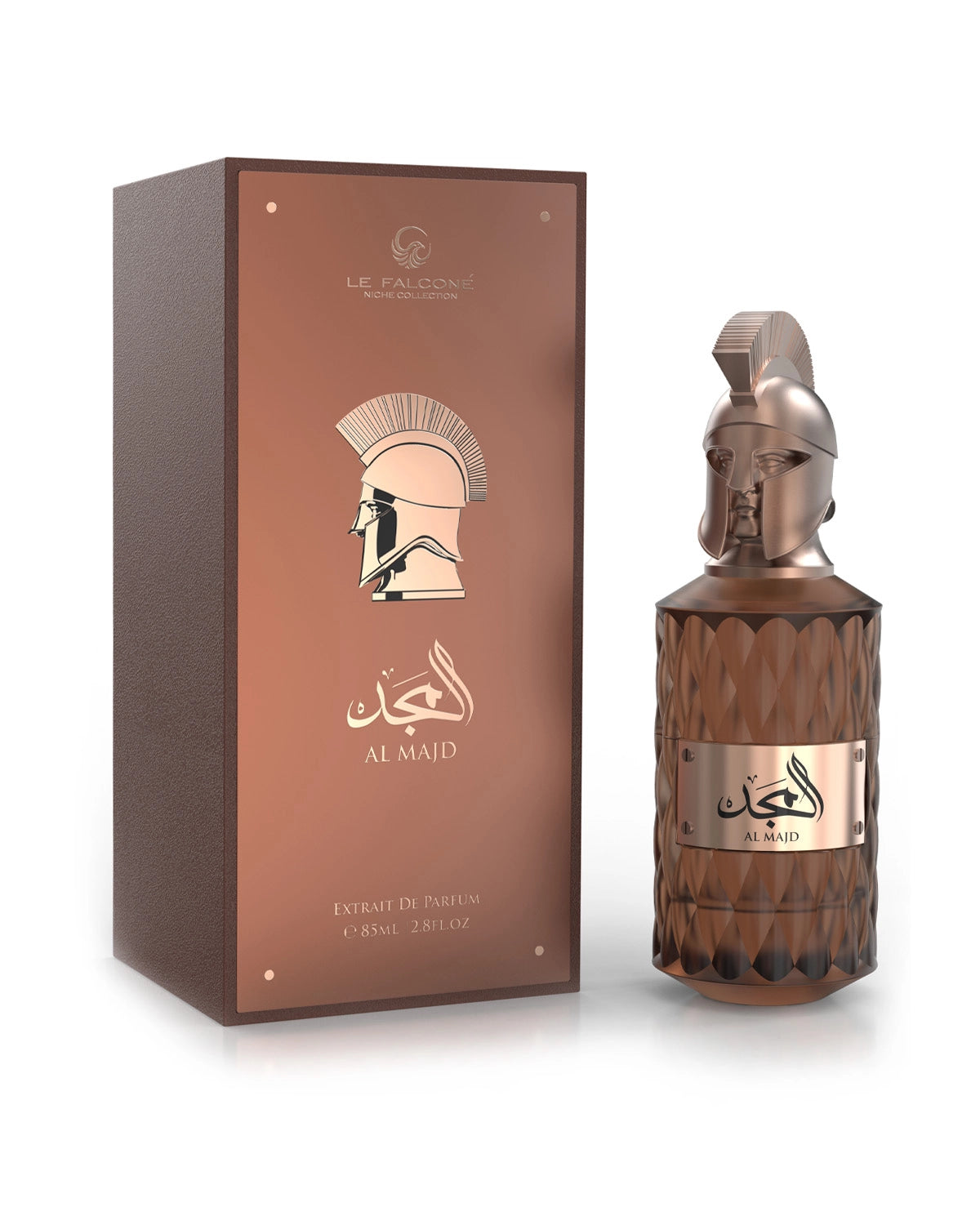 Le Falcone Niche Al Majd Extrait de Parfum for woman and men. A unisex perfume made in Dubai, UAE
