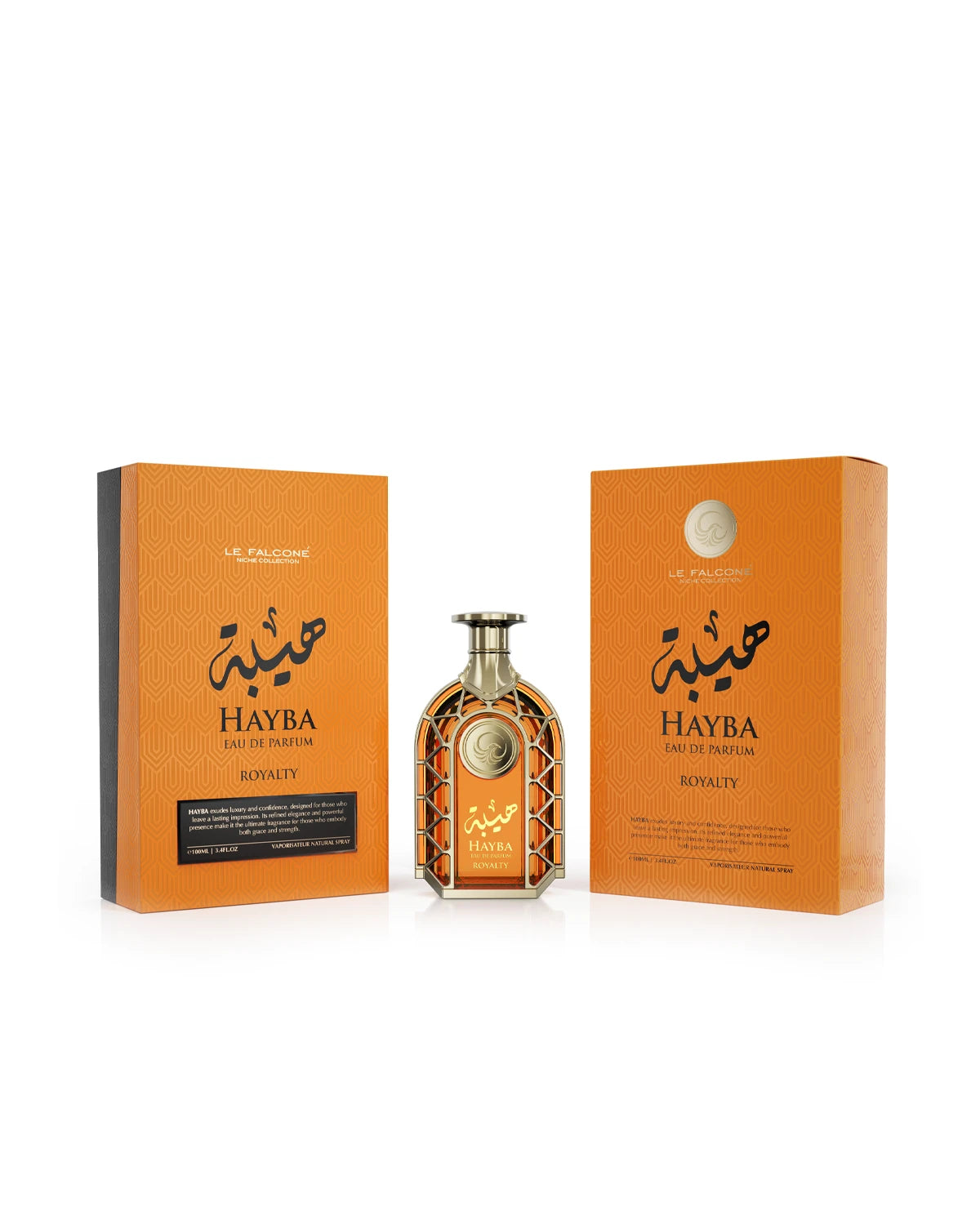 Le Falcone Niche Hayba Royalty Eau de Parfum is a long-lasting perfume for men. A pour homme EDP made in Dubai, UAE