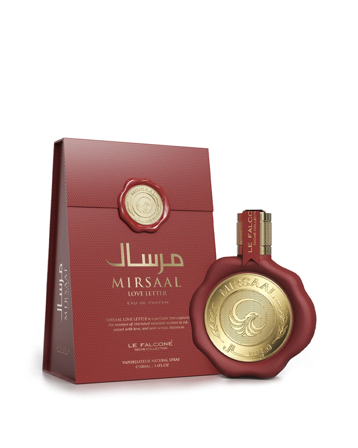 Le Falcone Niche Mirsaal Love Letter Eau de Parfum for woman and men. A unisex perfume made in Dubai, UAE