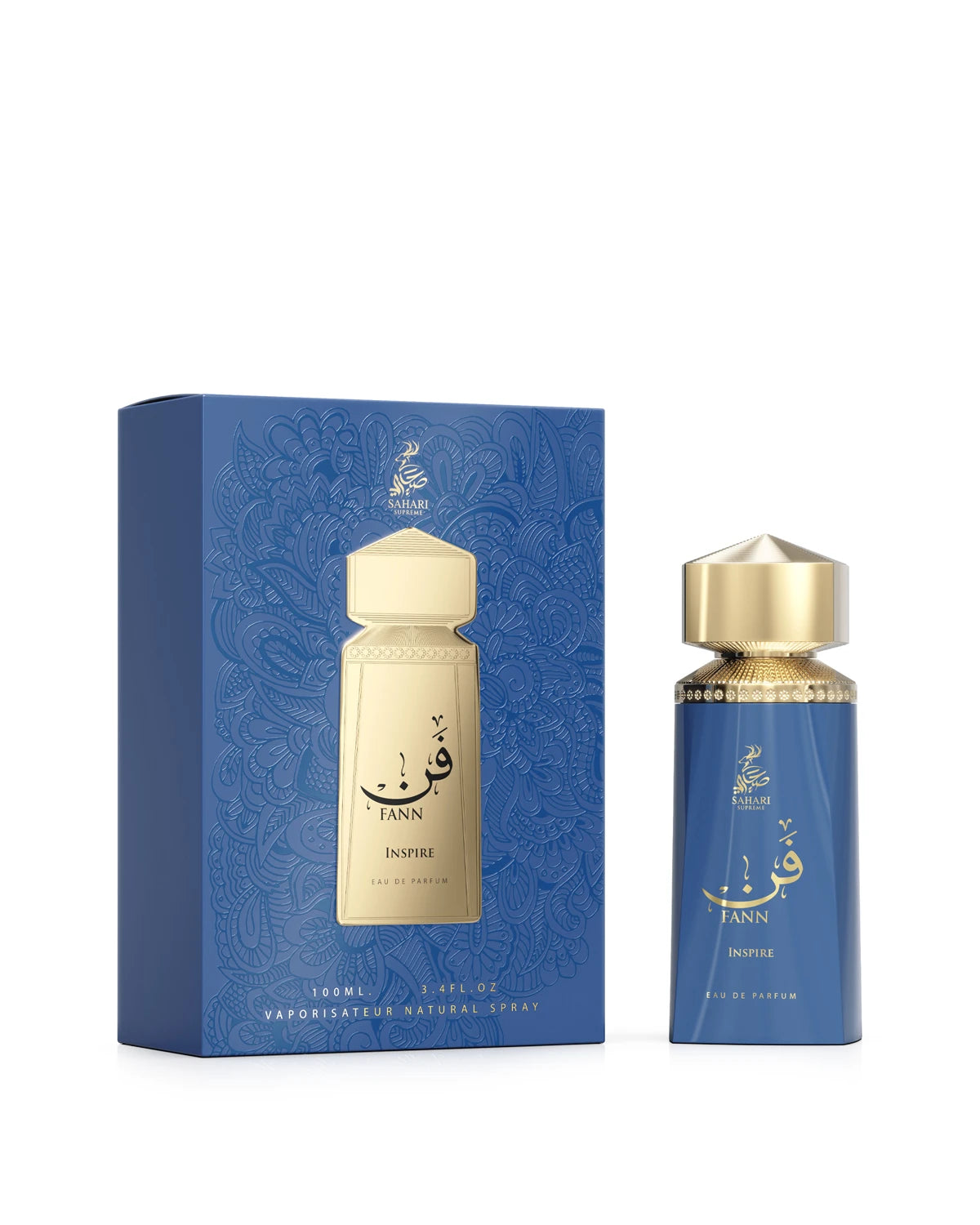 Sahari Fann Inspire Eau de Parfum for woman and men. A unisex perfume made in Dubai, UAE