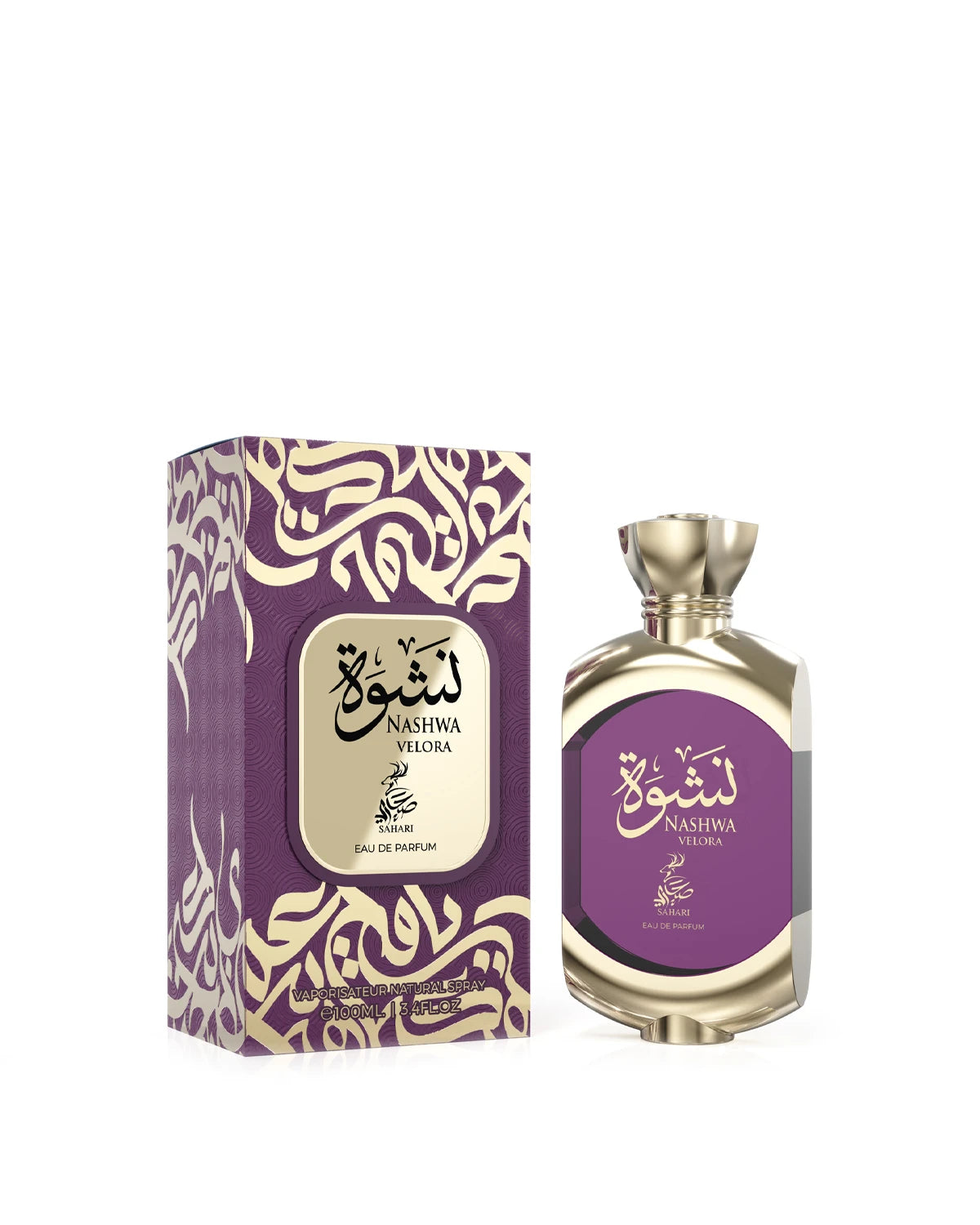Sahari Nashwa Velora Eau de Parfum is a long-lasting perfume for women. A pour femme EDP made in Dubai, UAE