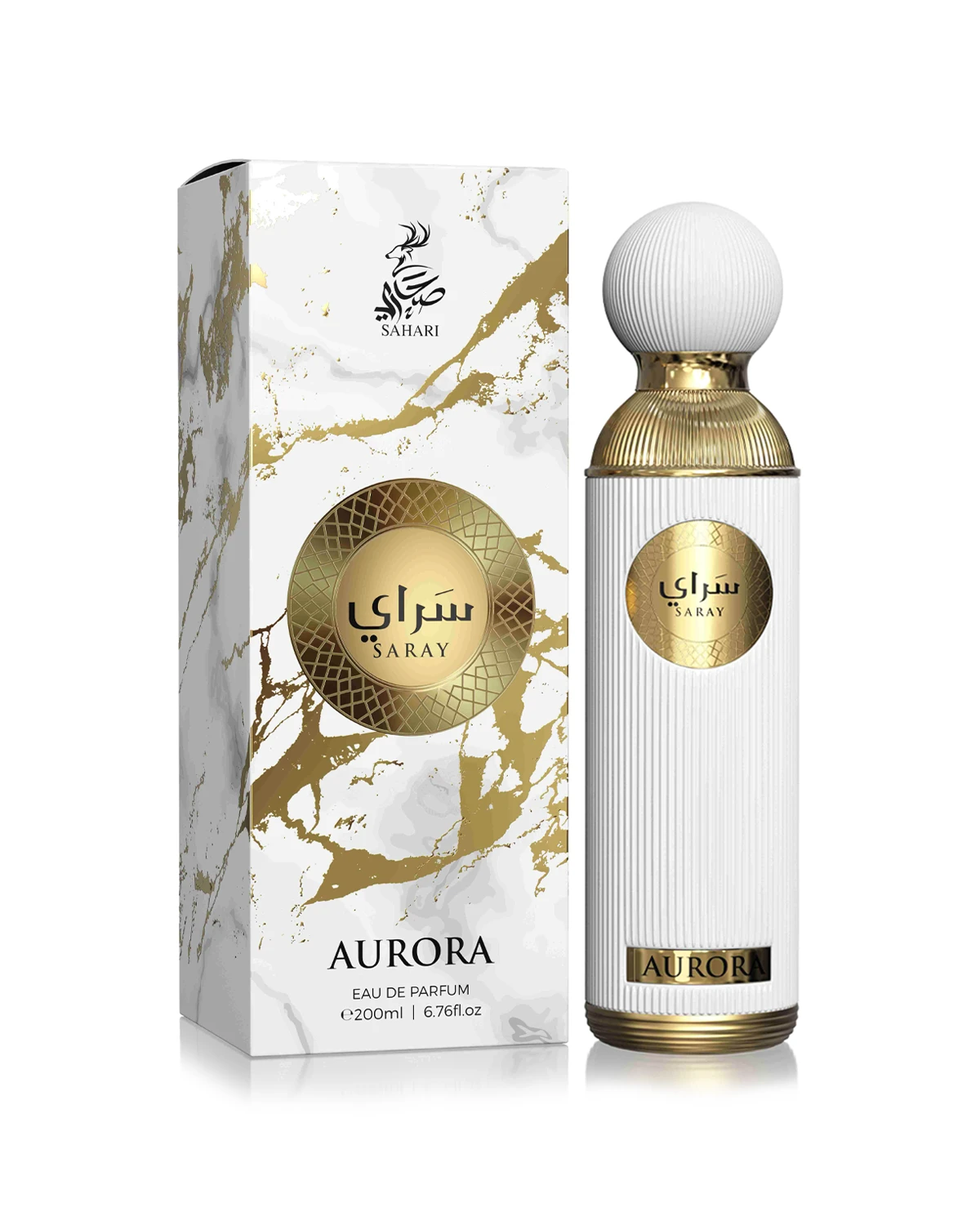 Sahari Saray Aurora Eau de Parfum for women and men. A unisex perfume made in Dubai, UAE