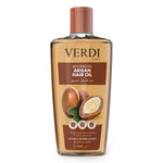 Verdi Argan Hair Oil for women and men. Infused with the benefits of argan oil, essential oils and vitamin E. The nourishing hair oil gives ultra hydration to the hair for people with dry hair. Hair oil growth. Made in Dubai, UAE.