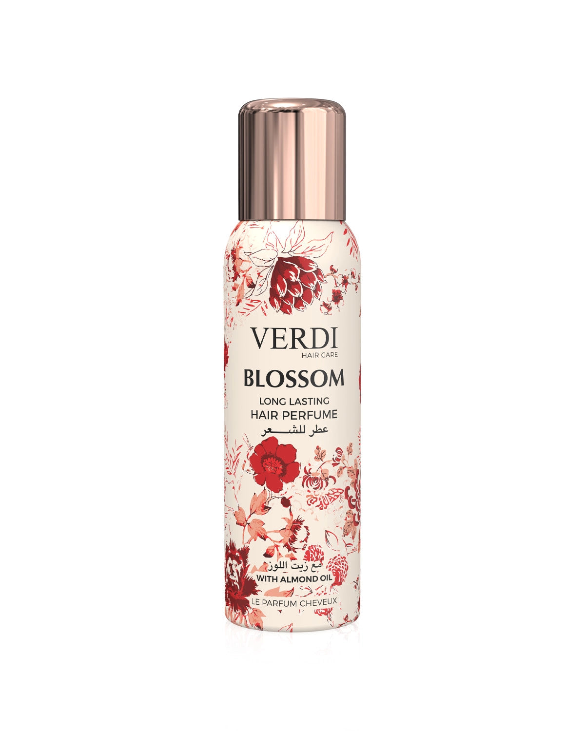 Verdi Blossom Le Parfum Cheveux for women and men. A long lasting exotic hair spray infused with almond oil and natural extracts. A unisex hair mist made in Dubai, UAE.