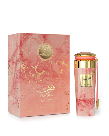 Amaran Funoon Beauty Eau de Parfum is a long-lasting perfume for women. A pour femme EDP made in Dubai, UAE
