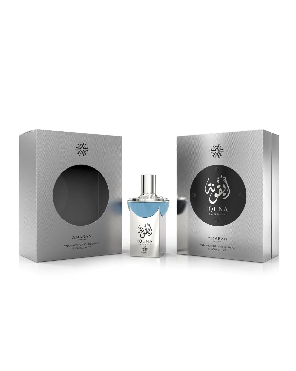 Amaran Iquna Eau de Parfum is a long-lasting perfume for men. A pour homme EDP made in Dubai, UAE