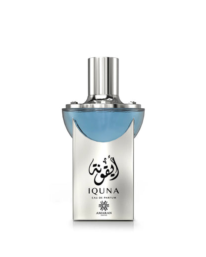 Amaran Iquna Eau de Parfum is a long-lasting perfume for men. A pour homme EDP made in Dubai, UAE
