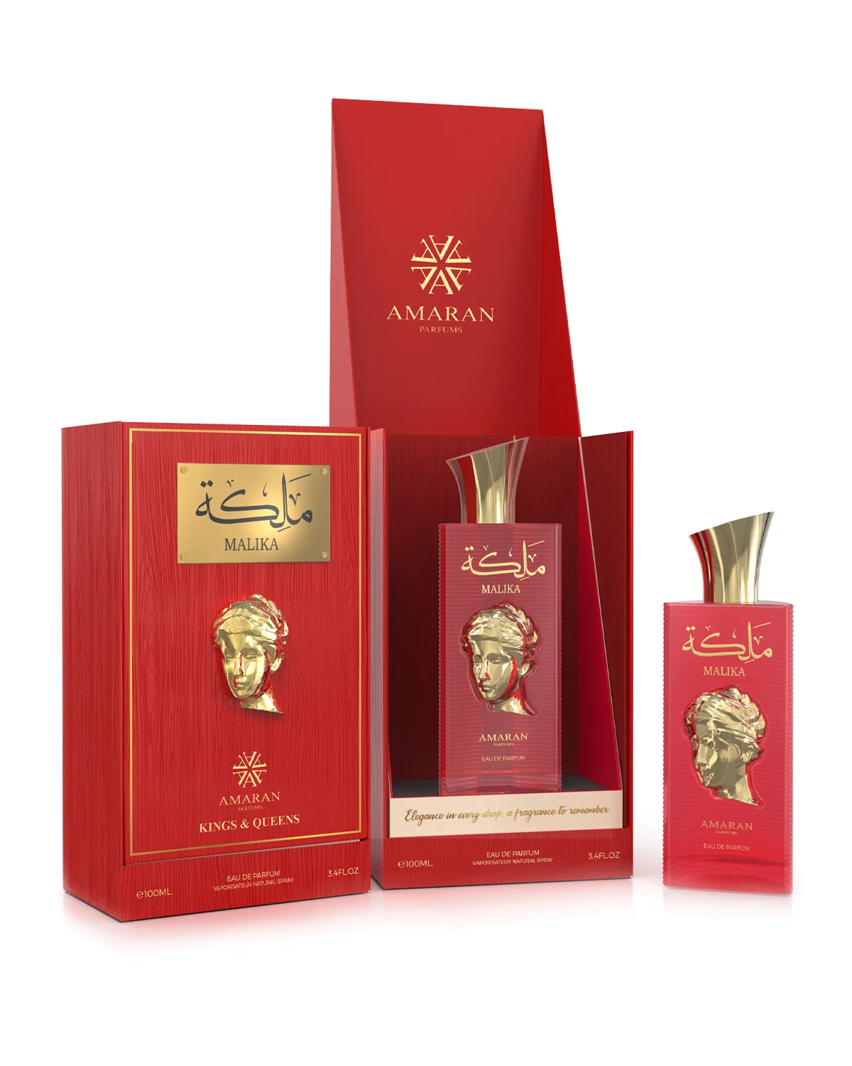 Amaran Kings & Queens Malika Eau de Parfum is a long-lasting perfume for women. A pour femme EDP made in Dubai, UAE