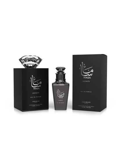 Amaran Masa Infinity Eau de Parfum for woman and men. A unisex perfume made in Dubai, UAE