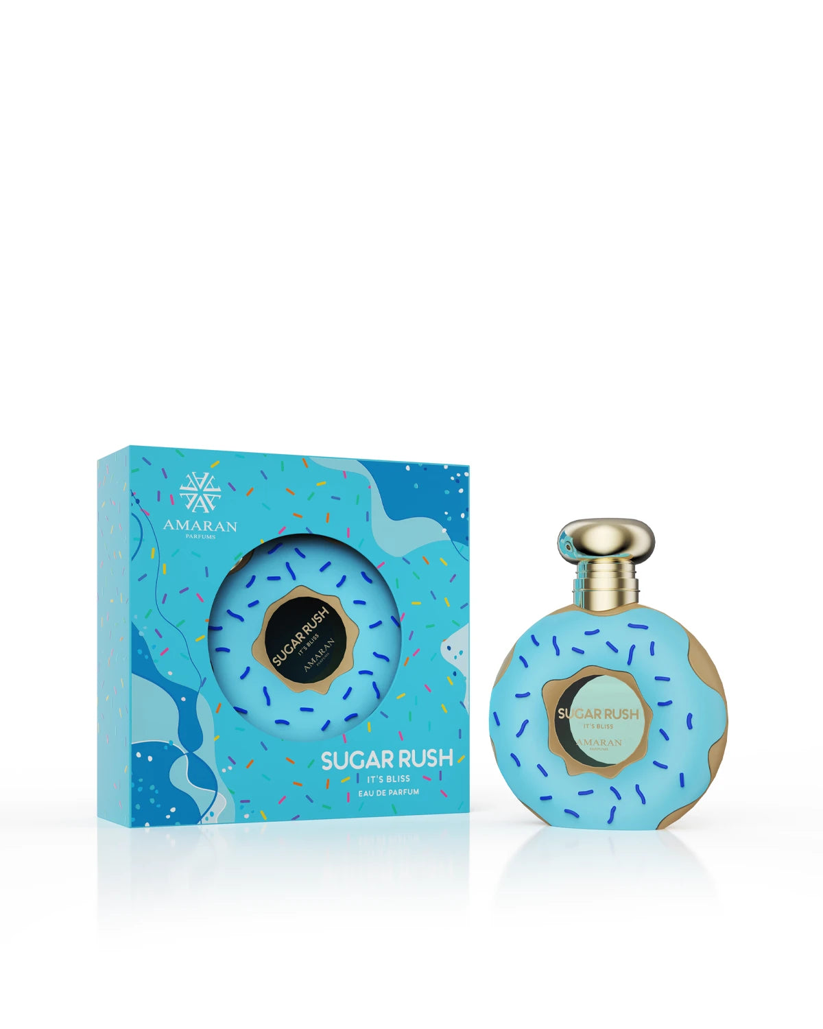 Amaran Sugar Rush Its Bliss Eau de Parfum for women and men. A unisex perfume made in Dubai, UAE