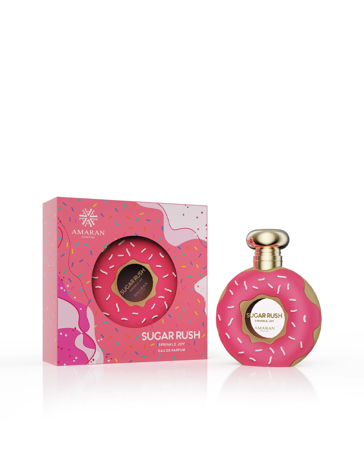 Amaran Sugar Rush Sprinkle Joy Eau de Parfum for women and men. A unisex perfume made in Dubai, UAE