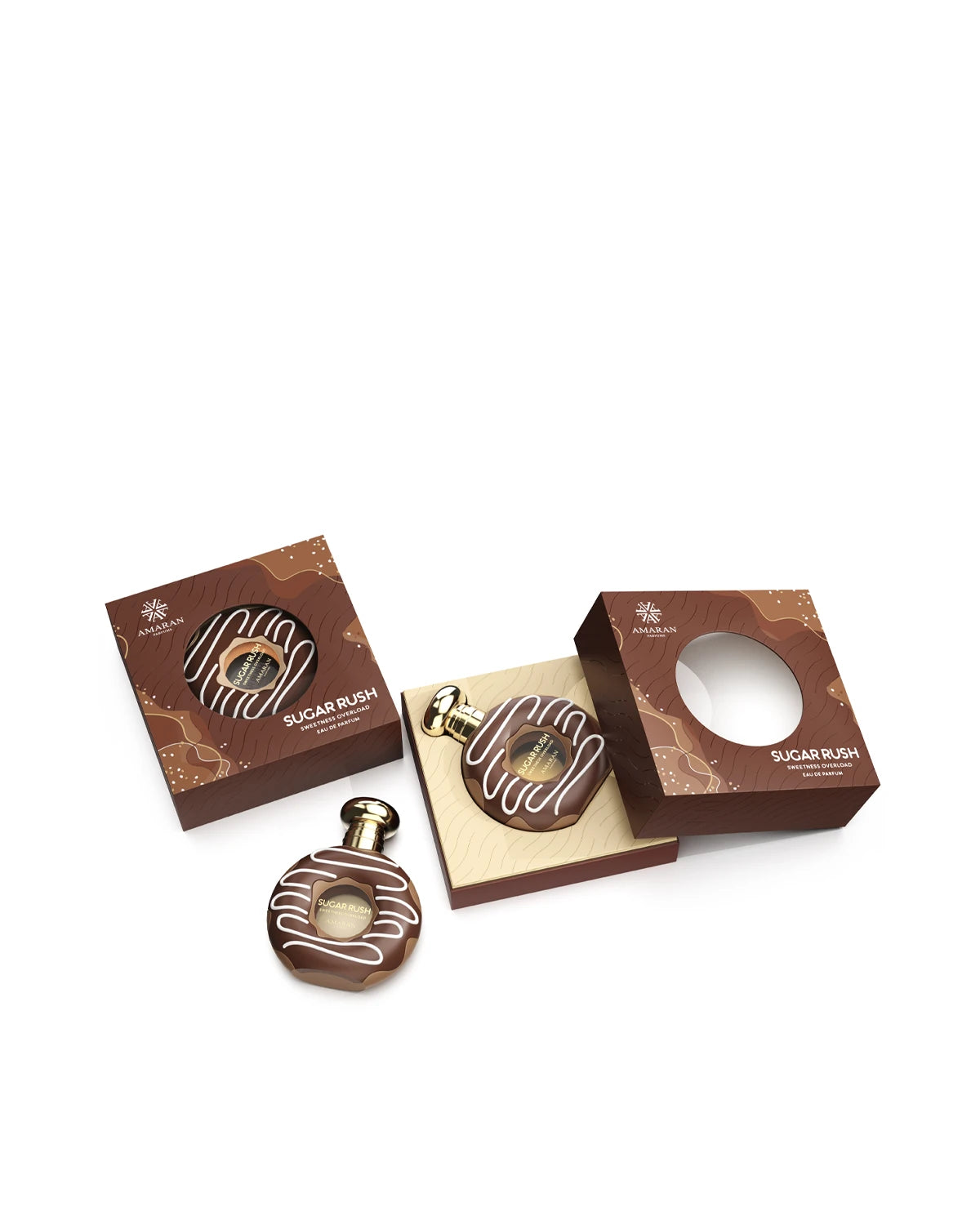 Amaran Sugar Rush Sweetness Overload Eau de Parfum for women and men. A unisex perfume made in Dubai, UAE