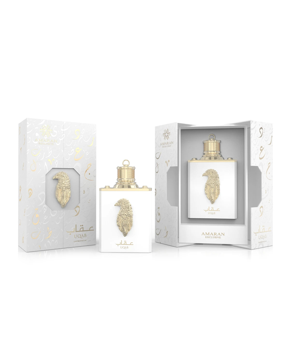 Amaran Uqab Eau de Parfum for woman and men. A unisex perfume made in Dubai, UAE