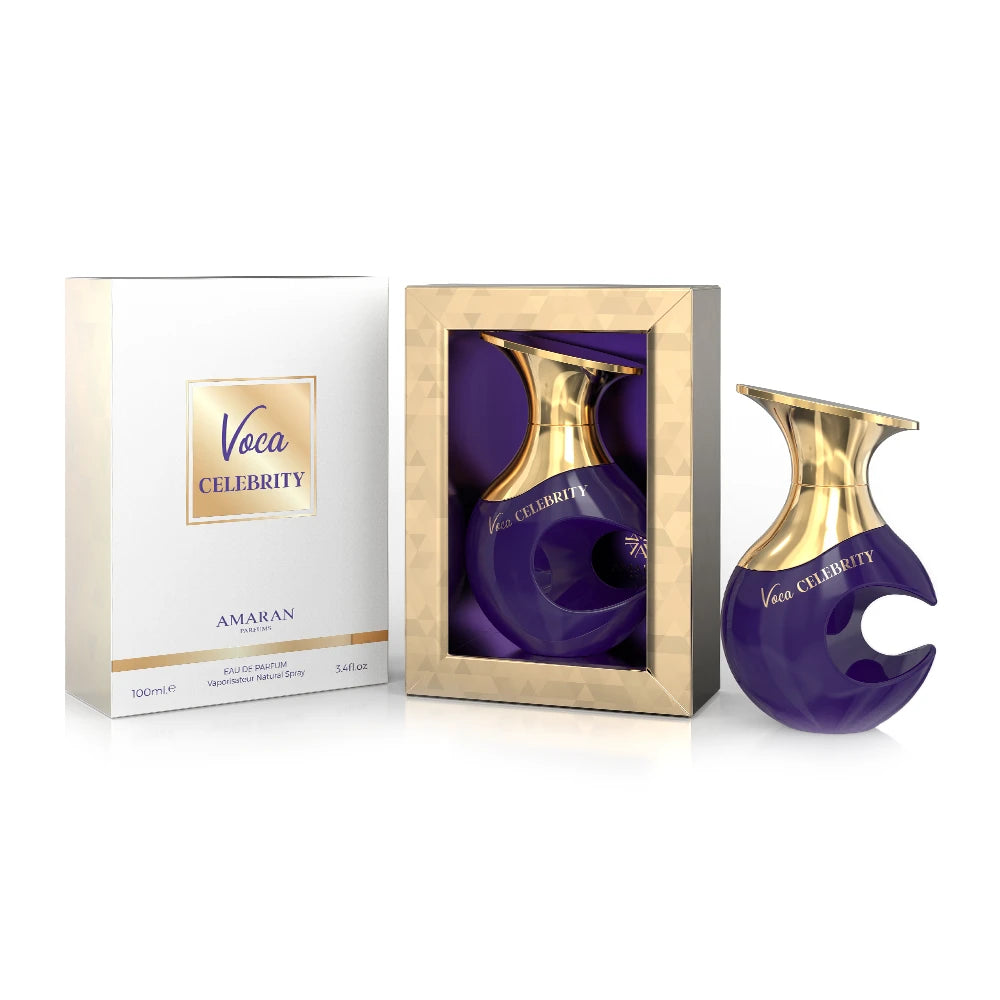 Amaran Voca Celebrity Eau de Parfum is a long lasting perfume for women. A pour femme EDP made in Dubai, UAE