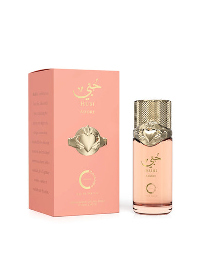 Camara Hubi Adore Eau de Parfum is a long-lasting perfume for women. A pour femme EDP made in Dubai, UAE