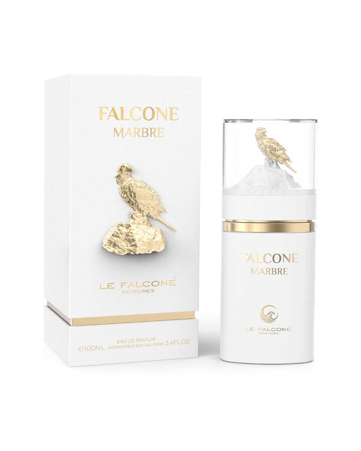 Le Falconé Falcone Marbre Eau de Parfum for woman and men. A unisex perfume made in Dubai, UAE