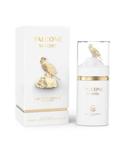 Le Falconé Falcone Marbre Eau de Parfum for woman and men. A unisex perfume made in Dubai, UAE