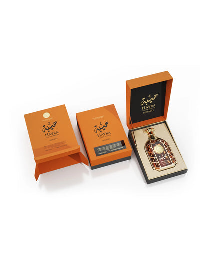 Le Falcone Niche Hayba Royalty Eau de Parfum is a long-lasting perfume for men. A pour homme EDP made in Dubai, UAE
