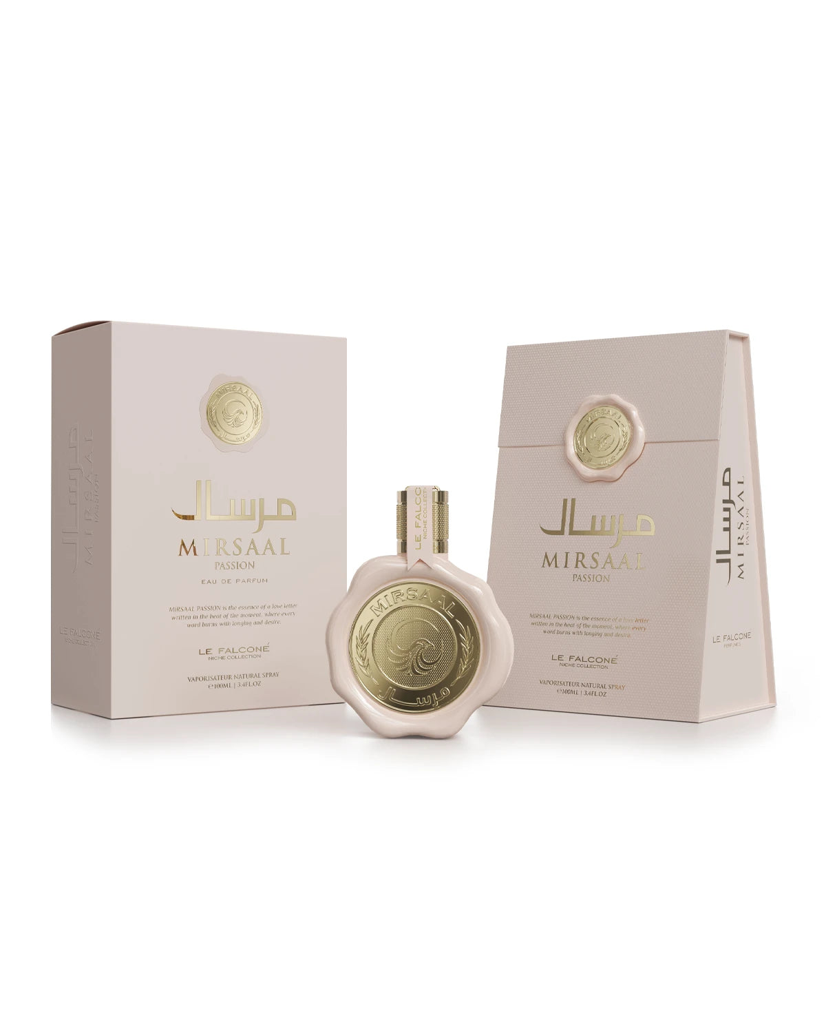 Le Falcone Niche Mirsaal Passion Eau de Parfum for woman and men. A unisex perfume made in Dubai, UAE