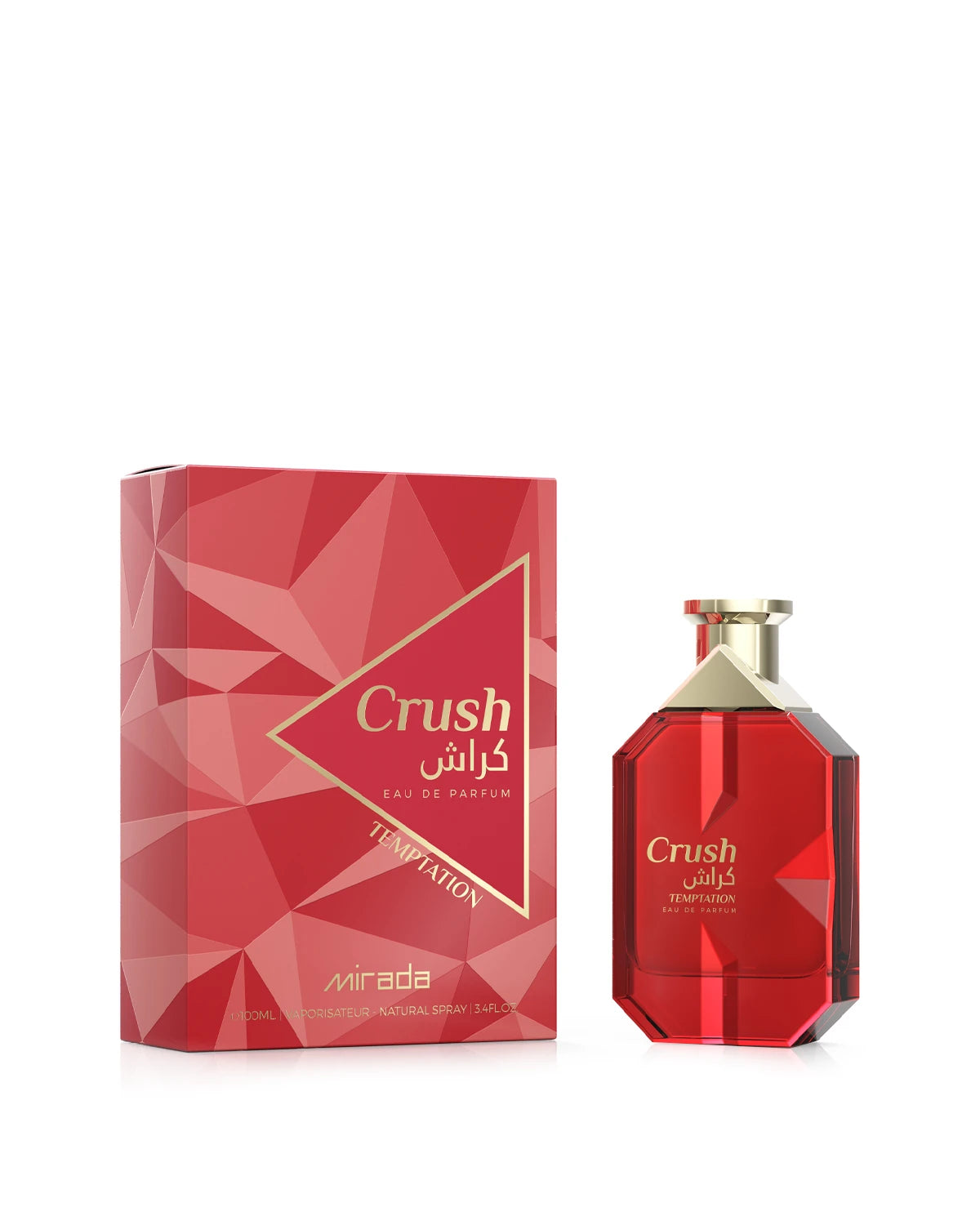 Mirada Crush Temptation Eau de Parfum is a long-lasting perfume for women. A pour femme EDP made in Dubai, UAE