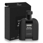 Mirada Sheild Black Leather Eau de Parfum for woman and men. A unisex perfume made in Dubai, UAE