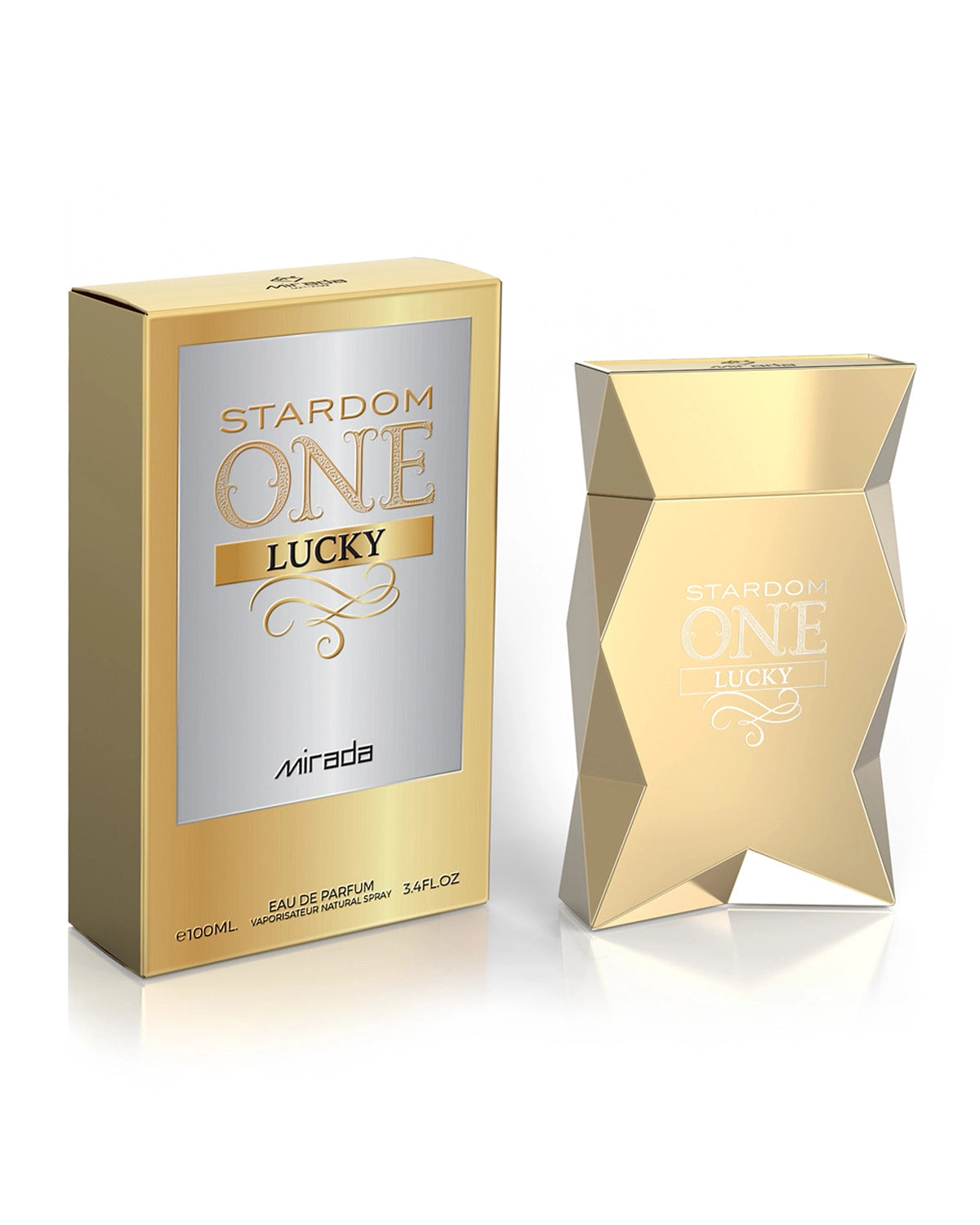 Mirada Stardom One Lucky Eau de Parfum is a long-lasting perfume for men. A pour homme EDP made in Dubai, UAE