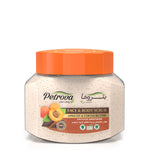 Petrova Apricot & Cocoa Butter Face and Body for women and men. Infused with the beautiful fragrance, natural extracts and vitamin E. It is expertly formulated to remove blackheads and whiteheads gently. Made for people with dry and sensitive skin. Body Scrub UAE. Body scrub Dubai. Body scrub UAE. Scrub bath and body works. For dry skin. Made in Dubai, UAE.