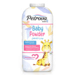 Petrova Baby Powder is enriched with natural extracts. Made with a gentle formula that reduces the effects of rubbing and chafing, leaving the skin feeling smooth and beautifully scented. Johnson baby powder. Made in Dubai, UAE.
