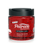 Petrova Extra Strong Hold Hair Styling Gel for men and woman. Infused with natural extracts and paraben free formula. Extra strong hold hair setting gel for fresh look. For people with thick hair. Long-lasting hair gel. Best hair gel for extra strong hold. Made in Dubai, UAE.