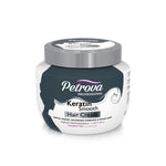 Petrova Keratin Smooth Hair Cream for women and men. Infused with natural extracts and Keratin to tame damaged locks. For people with frizzy and curly hair. For dry and wavy hair. Keratin Protein Hair Cream. Hair Treatment Cream for dry hair. Made in Dubai, UAE.