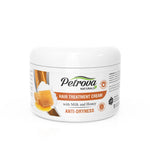 Petrova Milk & Honey Hair Treatment Cream for men and women. Best hair treatment cream. Hair Treatment Cream for dry hair. COSMO Hot Oil hair Treatment cream review. Hair cream for women. Hair cream for men. Best hair cream. Best hair cream for daily use. Hair Cream for dry hair.