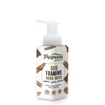 Petrova Oud Foaming Hand Wash for men and women. Infused with natural extracts and soothing oud. It washes away germs and helps maintain skin's natural moisture barrier. With long-lasting fragrance. For people with dry and sensitive skin. Foam Hand wash Dispenser. Made in Dubai, UAE.