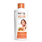 Petrova Papaya Whitening Face and Body Lotion for women and men. A skin-whitening body lotion infused with vitamin A, E & F. Whitening lotion for dry skin. Whitening lotion for body. Whitening lotion Body. Best whitening lotion. Best permanent skin. Whitening Body Lotion. Permanent skin Whitening Body Lotion. Whitening lotion for face.