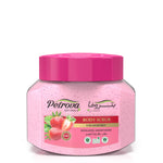 Petrova Strawberry Body Scrub for women and men. Infused with the beautiful fragrance, natural extracts, and vitamin E. A polishing formula for skin brightening and to even out skin tone. Made for people with dry, sensitive, and tanned skin. Body Scrub UAE. Body scrub Dubai. Body scrub UAE. Scrub bath and body works. Made in Dubai, UAE.