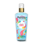 Petrova Sweet Candy Body Mist for women and men. A long-lasting fine fragrance mist that can awaken the senses with its sweet and playful scents. Body mist victoria secret. Body mist uae. Best body mist. Body mist perfume. Body mist for men. Made in Dubai, UAE.