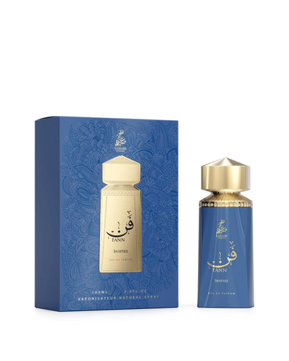 Sahari Fann Inspire Eau de Parfum for woman and men. A unisex perfume made in Dubai, UAE
