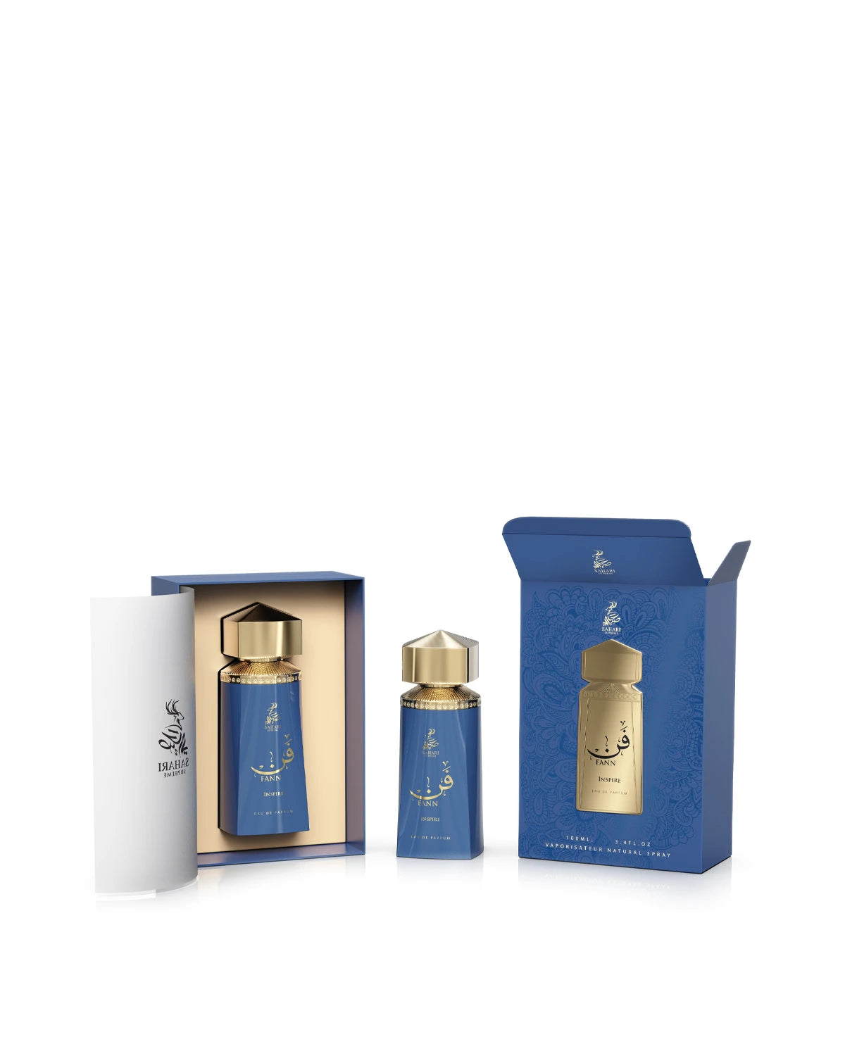 Sahari Fann Inspire Eau de Parfum for woman and men. A unisex perfume made in Dubai, UAE
