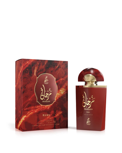 Sahari Marjan Ruby Eau de Parfum is a long-lasting perfume for women. A pour femme EDP made in Dubai, UAE