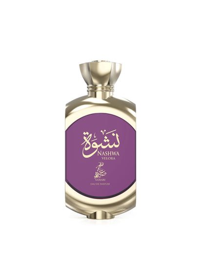 Sahari Nashwa Velora Eau de Parfum is a long-lasting perfume for women. A pour femme EDP made in Dubai, UAE